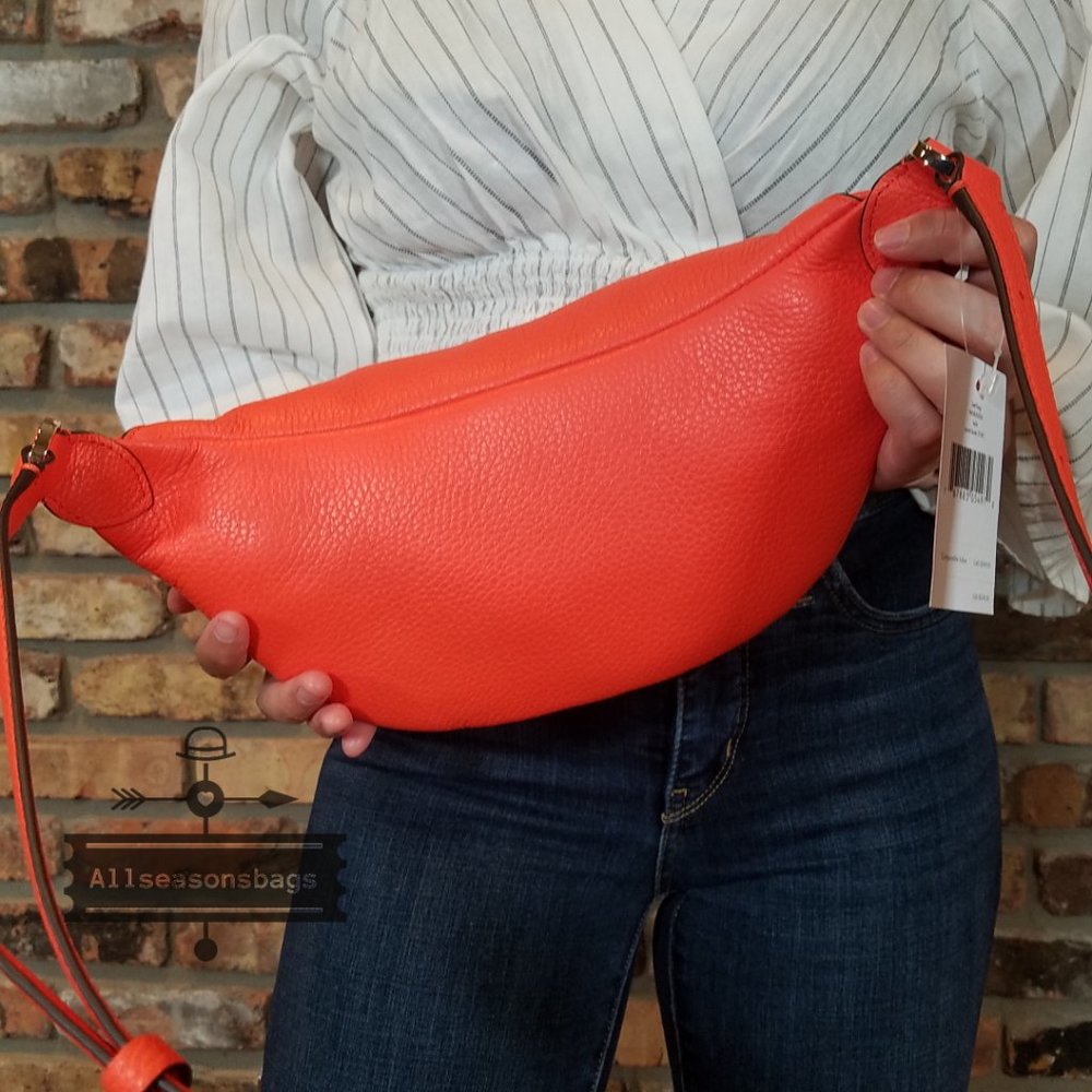 Kate Spade LEILA BELT Bag Coral Buds FANNY Belt - Picture 7 of 12